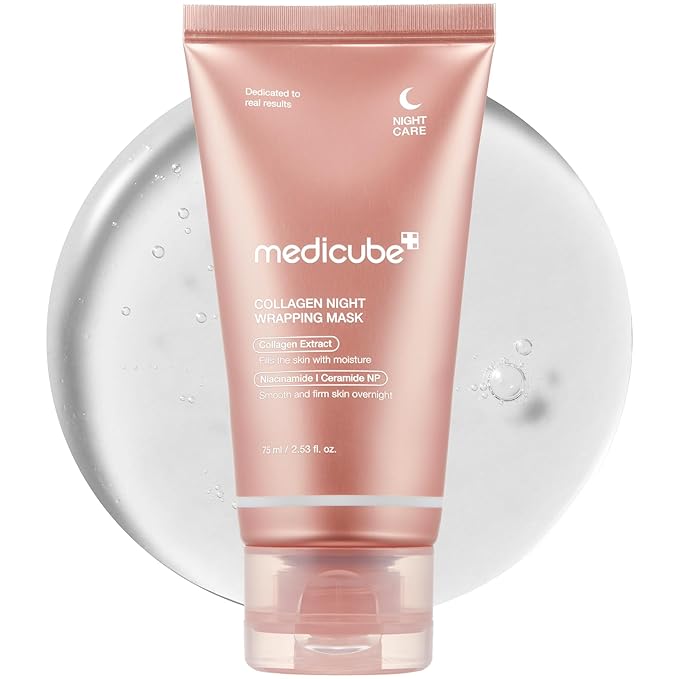 Medicube Collagen Night Wrapping Peel Off Facial Mask with Jelly Brush FREE