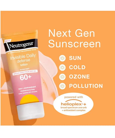 Neutrogena Invisible Daily Defense Sunscreen Lotion SPF 60+