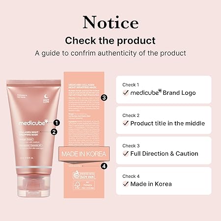 Medicube Collagen Night Wrapping Peel Off Facial Mask with Jelly Brush FREE