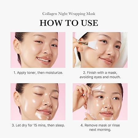 Medicube Collagen Night Wrapping Peel Off Facial Mask with Jelly Brush FREE