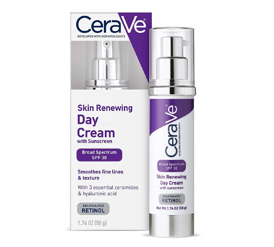 Cerave Skin Renewing Day Cream With Sunscreen SPF 30 - Classy Touch Pk