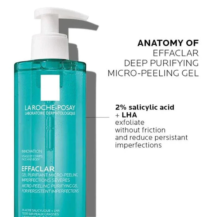 La Roche-Posay EFFACLAR Micro Peeling Purifying Gel cleanser