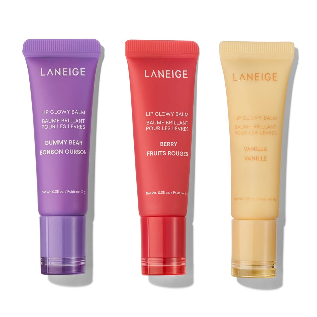 Laneige On-The-Glow Lip Balm Trio ( Pack of 3 )