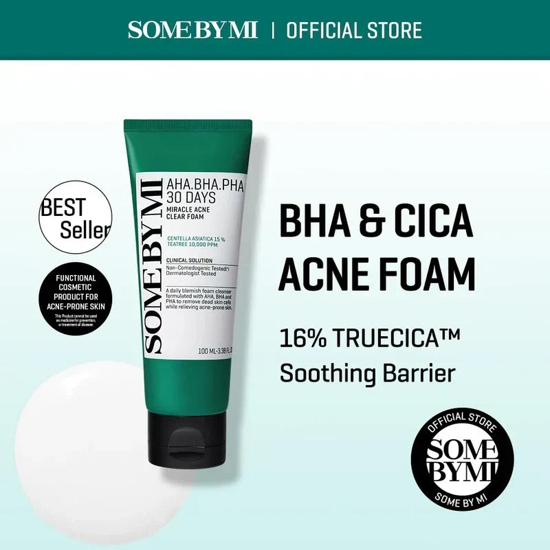 SOME BY MI AHA BHA PHA 30 Days Miracle Acne Clear Foam